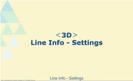3D Line Info - settings