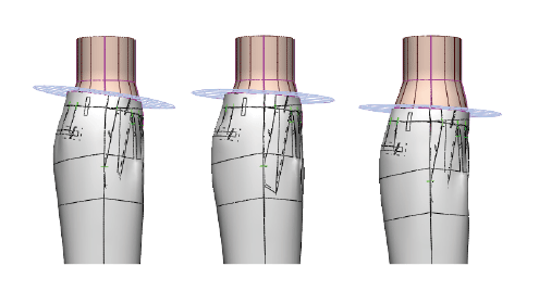 Adjustable fitting positions